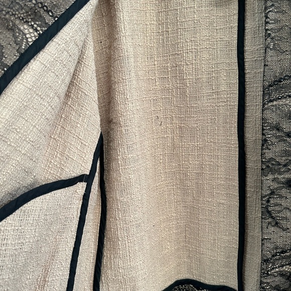 Chico’s Black Lace-Embellished Jacket 3/4 sleeves Chicos size 3 Women’s XL - Picture 7 of 8